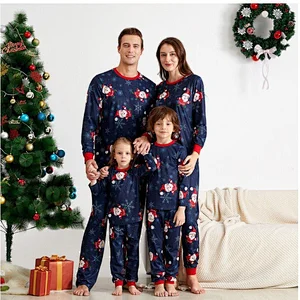 2021 Christmas Family Pajamas set casual wear two-piece