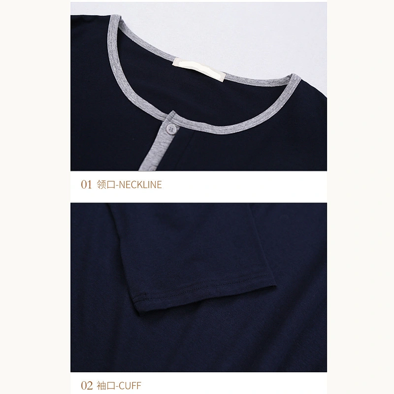 2021  new men pajamas  bamboo pajamas  worn bamboo cotton casual wear