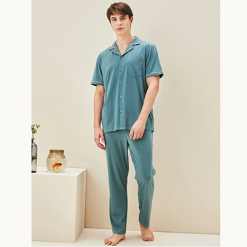 2021 New bamboo pajamas   men pajamas bamboo cotton pajamas comfortable