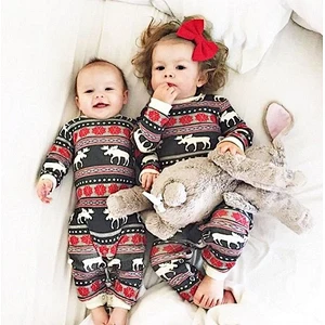 202 New Christmas Family Matching Pajamas Santa Parent-child