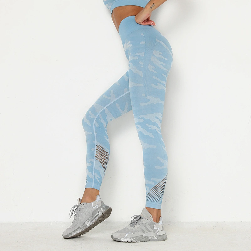 Custom New Camo Seamless leggings fitness hip lifting fast drying pants breathable sexy sportswear