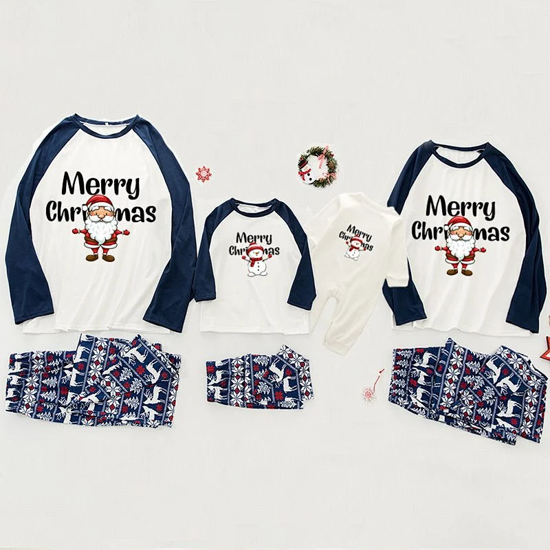 2021 New Parent-child wear Christmas family pajamas