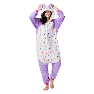 2021wholesale new flannel onesie pajamas cartoon pajamas 3D  lovely animal pajamas set