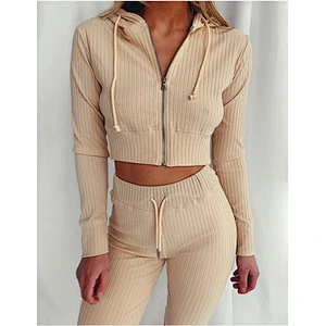 2021 Amazon  casual wear pure color slim body suit slim sexy