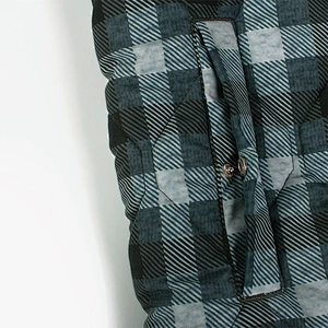 Mens and Womens Winter Warm Front Covered Button Teddy Waistcoat Welding Line Sleeveless Plaid Sherpa Fleece Vest