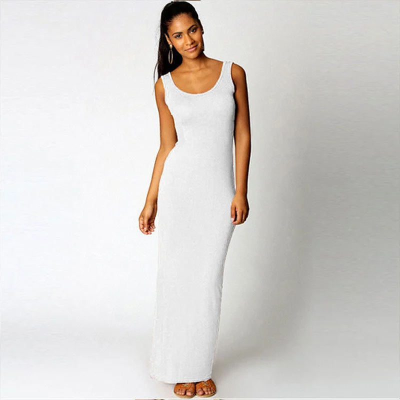 2021new casual dress women sexy vest long skirt classic fashion dress square Neck Dress