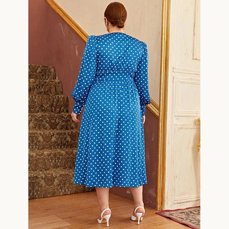 2021 New BASICS Plus Ruffle Hem Smock Dress
