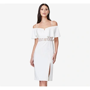 2021 New Arrival Evening Dress  Off The Shoulder Sheath Cocktail Dress In Ivory Lady Dress