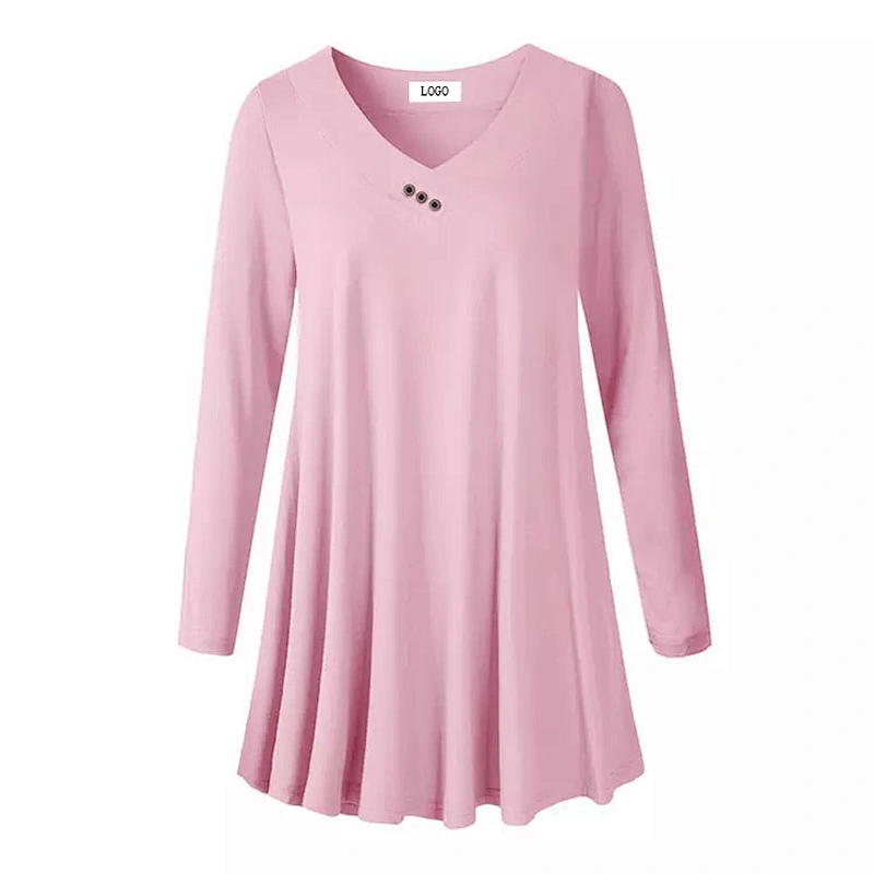 2021Plus Size Home Nightgowns Women Cotton Sleepwear Casual Size Round Neck Short Sleeve