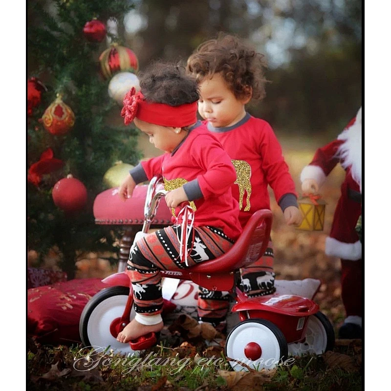202 New Christmas Family Matching Pajamas Santa Parent-child