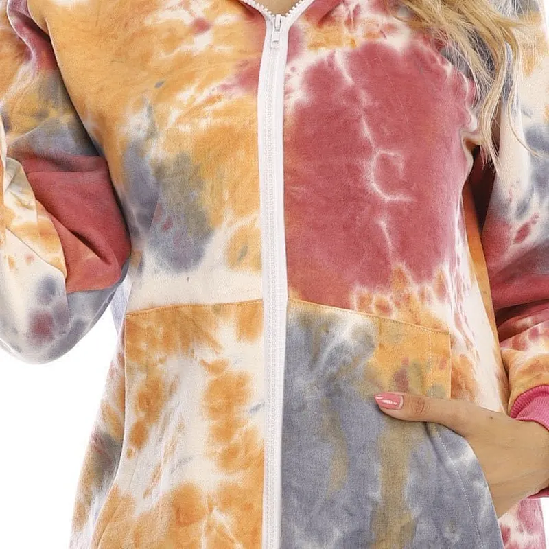2021Amazon onesie pajamas tie-dyed clothes sportswear