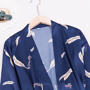2021 New Arrivel  Satin Slik Pajamas Dress 4 piece Plus Size Vest Short Pants Casual Robe