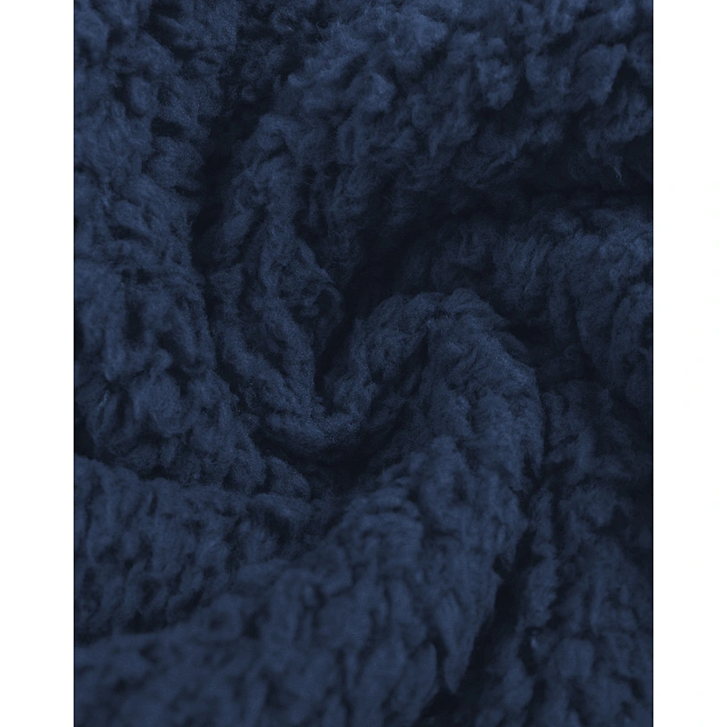 Womens Winter warm Fuzzy Plus Size 1/2 Zipper Patchwork Sherpa Polar Fleece Pullover (L-4XL)