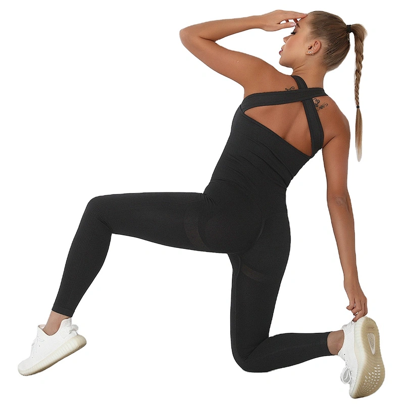 LilyFashion Factory Wholessale Seamless sexy peaches hip pocket yoga onesie quick dry fitness beauty back yoga suit