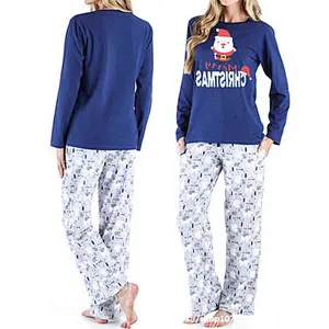 2021 Christmas suit parent-child suit english pajamas Family suit