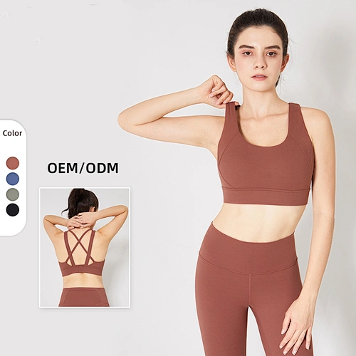 Lily Fashion Latest Two Mile Wear Jogger Tops Colorful Fitness Yoga Bra High Impact Sports Bra