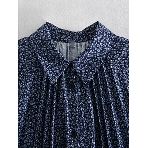 2021 New Arrival Ditsy Floral Button Front Shirt Dress  ladies dresses elegant