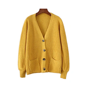 Hot Selling Low Price Autumn Long Sleeves Design Ladies Cardigan Sweaters