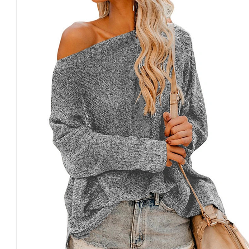 High Quality Comfortable Sexy Batwing Sleeve Knitwear