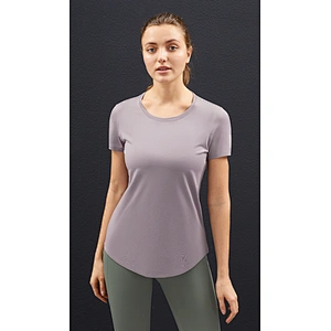 Lily Fashion 2021 Women Workout Custom Logo Plain Jogger T Shirt Sport T Shirt Hight Quality Lady Yoga T Shirt Tops