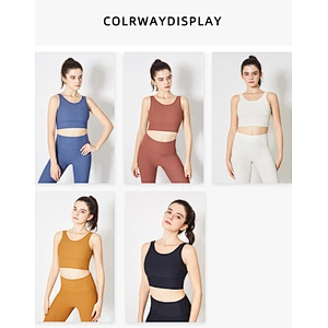 Lily Fashion Manufactory Wholesale lastest Women push up cons breathable yoga tank top pros impact sports bra