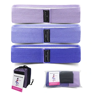 Pull up 3pcs Resistance Bands for Legs and Butt Exercise Fitness Yoga Bands Customized Logo Packing