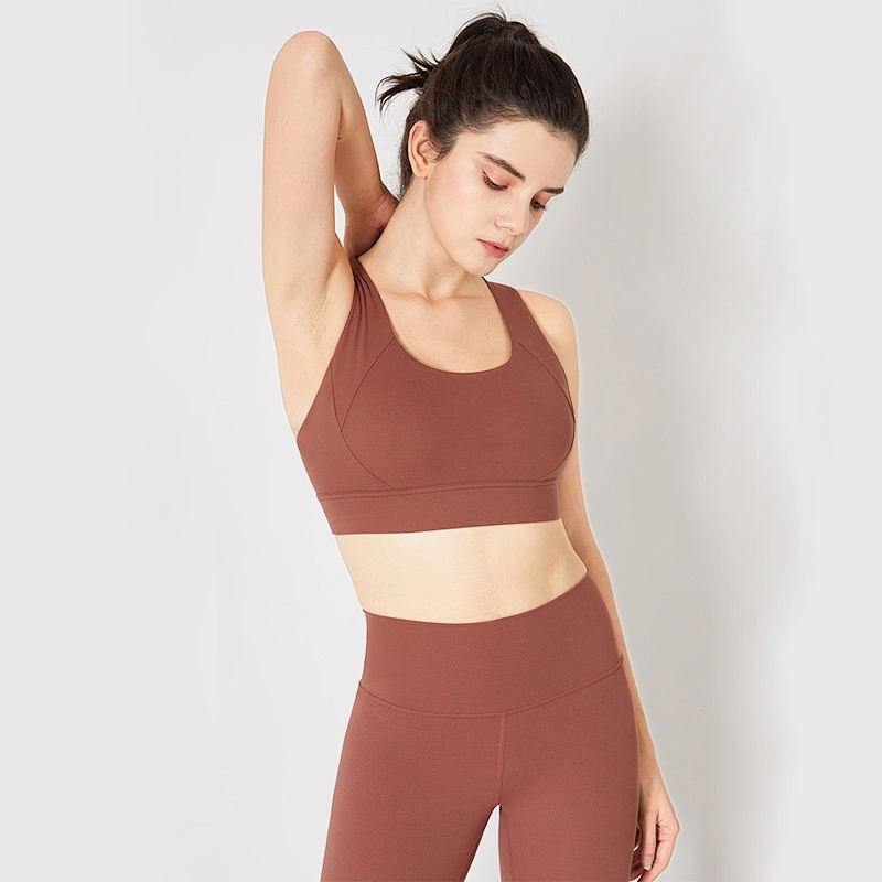Lily Fashion Latest Two Mile Wear Jogger Tops Colorful Fitness Yoga Bra High Impact Sports Bra