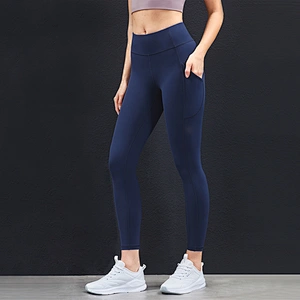 Lily Fashion New Arrival  Women Workout Track Yoga Pants High Waist Sport Leggings Pocket Tummy Control Jogger Pants