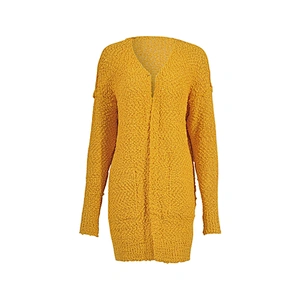 2019 Wholesale knitted Coat seven Color Women Long Sweater Cardigan with side pockets