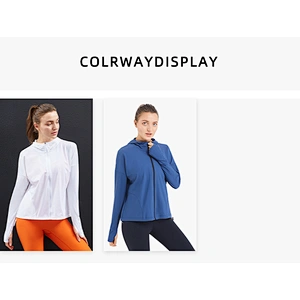 Lily Fashion New Arrival Women Hoodies Full Zip Jogger Jacket Athletic Running Yoga Top Sports Jacket Tops