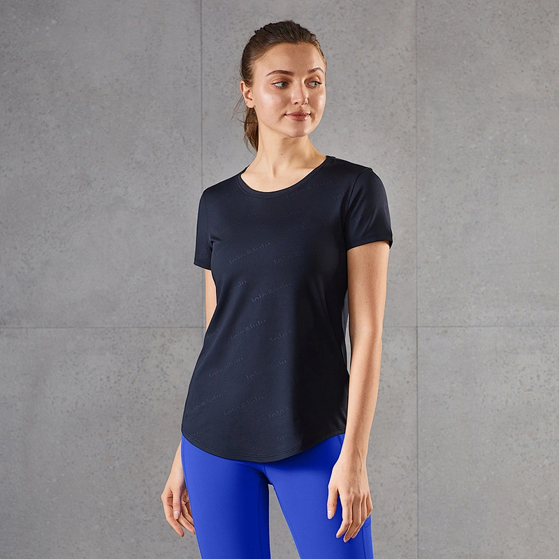 Lily Fashion 2021 Women Workout Custom Logo Plain Jogger T Shirt Sport T Shirt Hight Quality Lady Yoga T Shirt Tops
