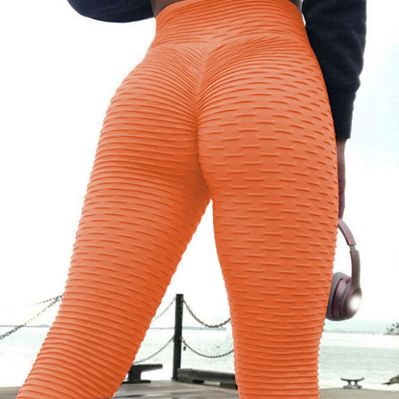 Manufacturers Wholesale Custom Casual Private Logo Soft Plus Size High Waist Texture Yoga Leggings