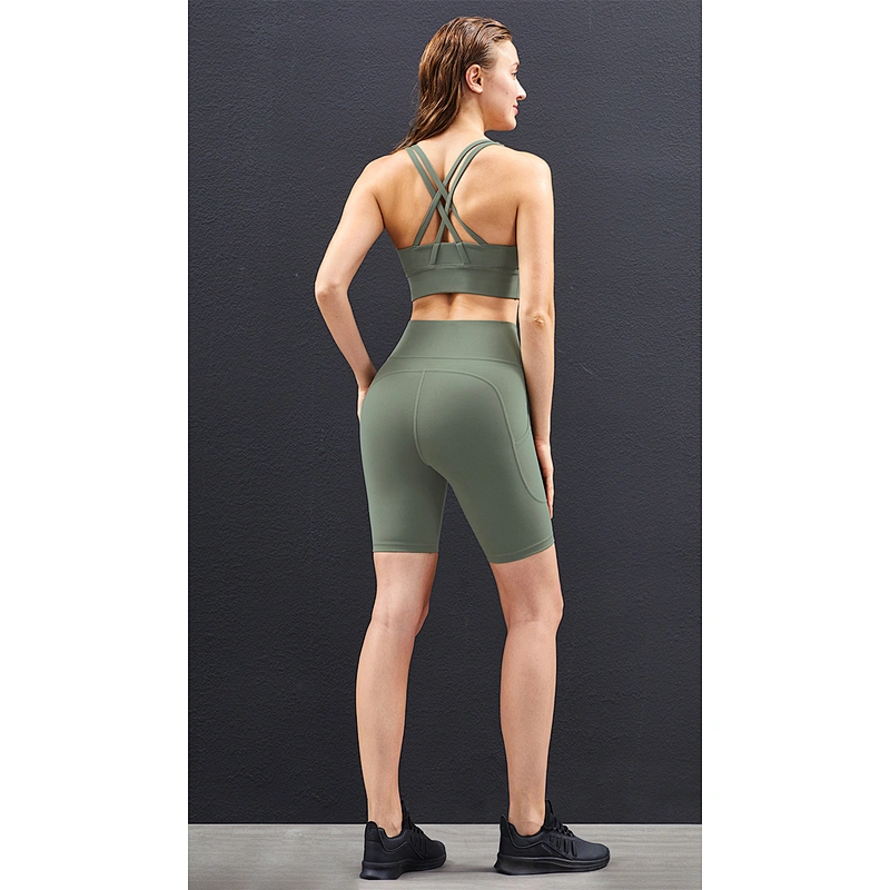 LilyFashion  Women Booty Short Pant Set  High Support Gym Sports Shorts set Wear Biker Jogger Set
