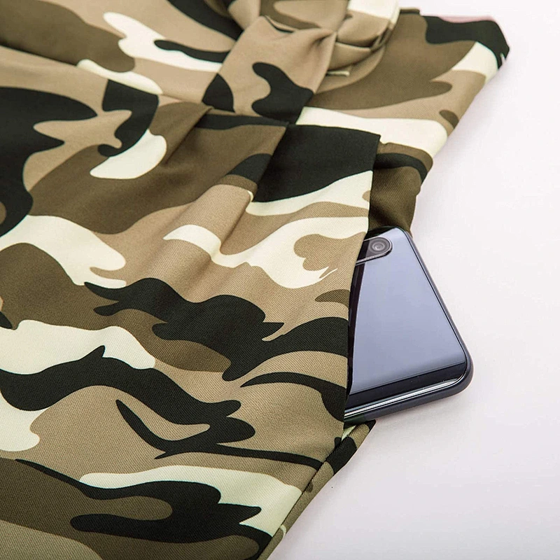 Factory Wholesale Ladies Pants with Belt Casual Elastic Waist Tie Dye Pants High Waist Trousers