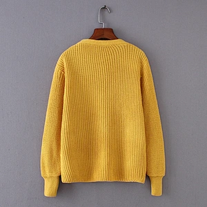 Hot Selling Low Price Autumn Long Sleeves Design Ladies Cardigan Sweaters