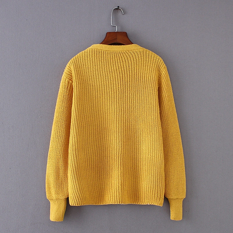 Hot Selling Low Price Autumn Long Sleeves Design Ladies Cardigan Sweaters