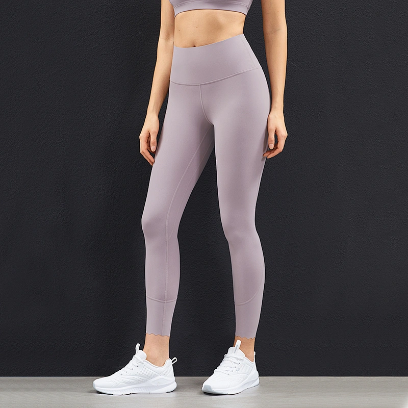 Lily Fashion Women Tight Butt Lift Yoga Pants Wavy Line Slack Bottoms Gym Leggings Plus Size High Waist Jogger Capris