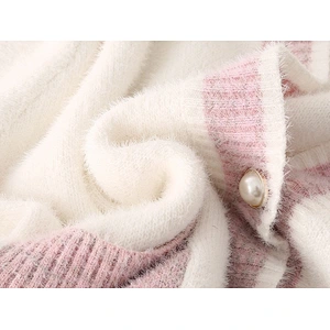 Amazon Hot OEM/ODM Women's Loose Knit Jumper Tops Button Down Front Pocket Knitted Cardigan Sweater