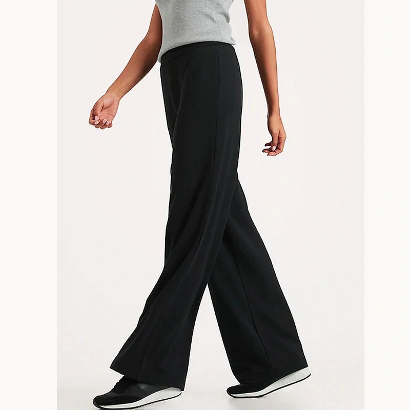 2021 New Design Wholesale OEM/ODM Baby Terry Wide Leg Lounge Pant