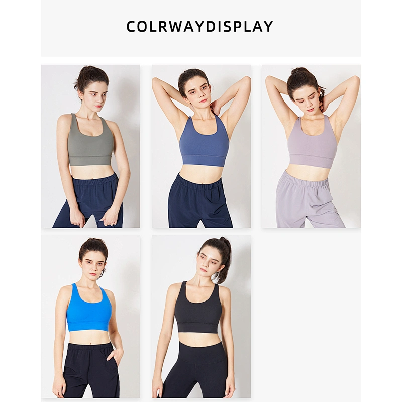 Lily Fashion Latest Design Women Workout Yoga Bra Girls Running Gym Yoga Bra Tops Custom Logo Jogger Bra