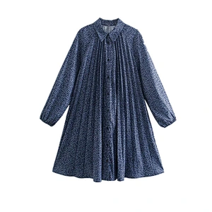 2021 New Arrival Ditsy Floral Button Front Shirt Dress  ladies dresses elegant