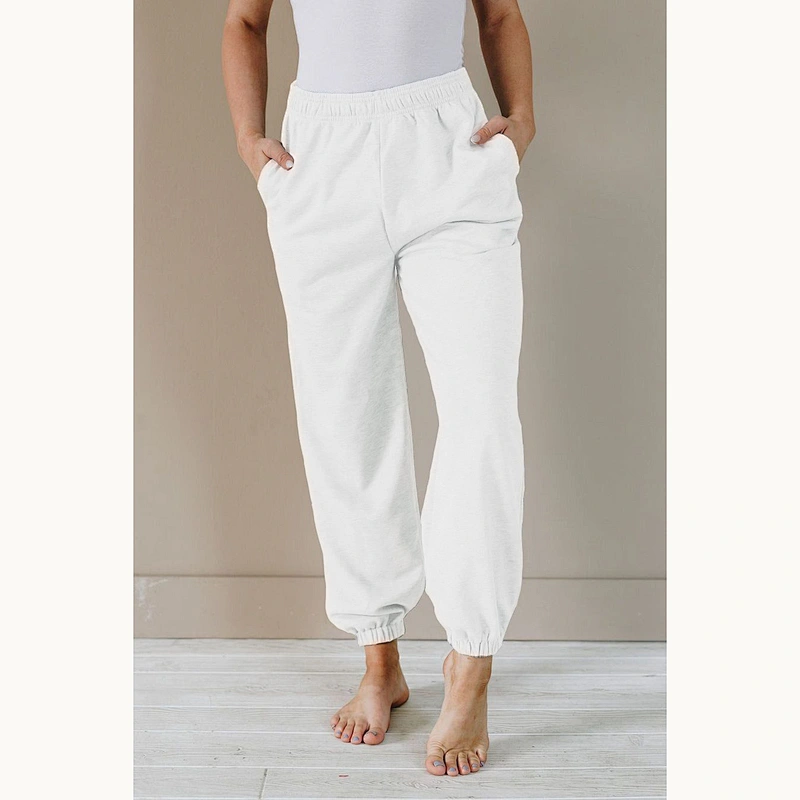 New Arrive Fashion Winter Women High Waist Joggers Sweatpants Sport Stacked Pants Jogger Lounge Pants