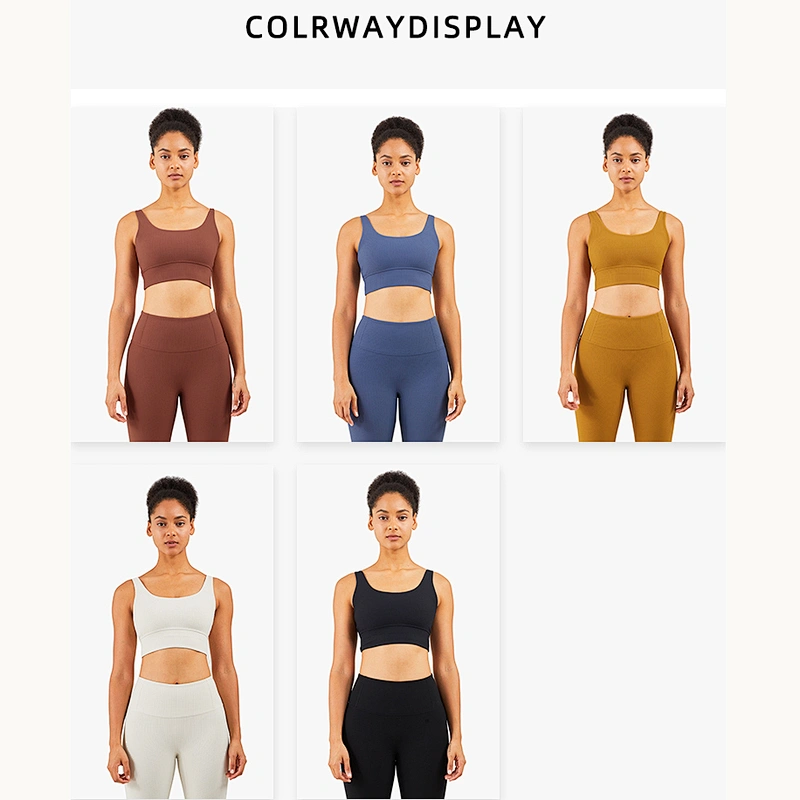 Lily Fashion Wholesale New colorful nylon yoga bra Light ivory Cross white yoga bra strappy gym sports bra yoga vest