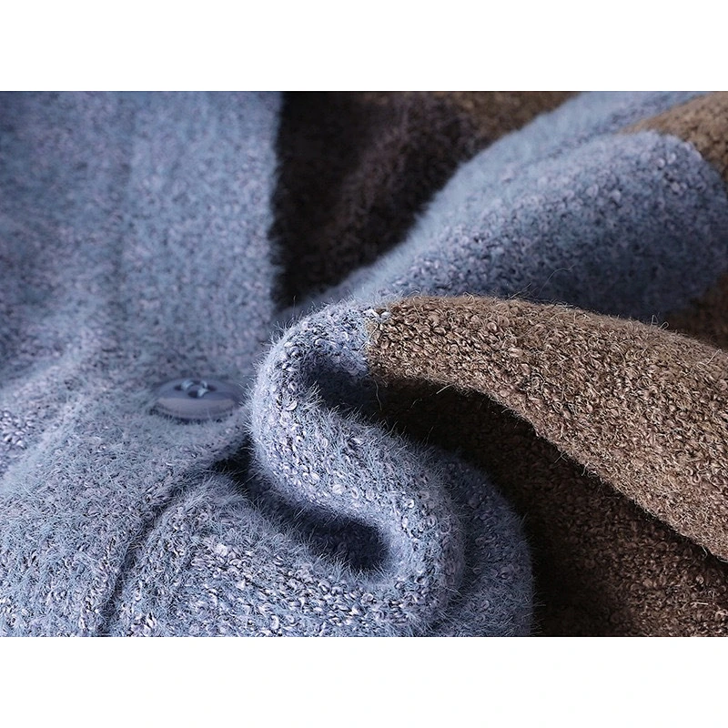 2021 New Design OEM/ODM Women's Loose Knit Jumper Sweater Tops, Button Down Front Open Knitted Cardigan Sweater