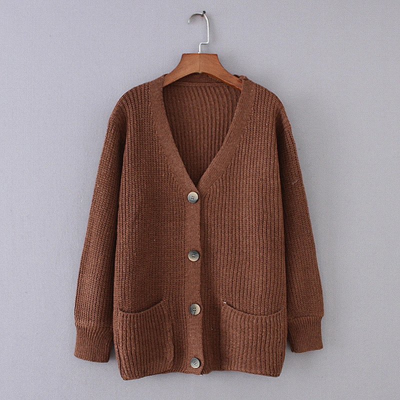 Hot Selling Low Price Autumn Long Sleeves Design Ladies Cardigan Sweaters
