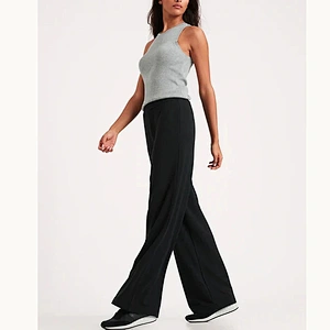 2021 New Design Wholesale OEM/ODM Baby Terry Wide Leg Lounge Pant