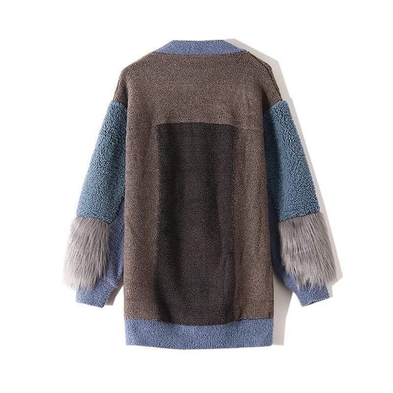 2021 New Design OEM/ODM Women's Loose Knit Jumper Sweater Tops, Button Down Front Open Knitted Cardigan Sweater