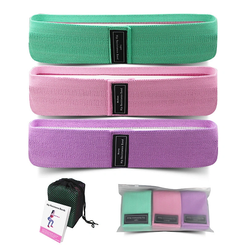 Pull up 3pcs Resistance Bands for Legs and Butt Exercise Fitness Yoga Bands Customized Logo Packing
