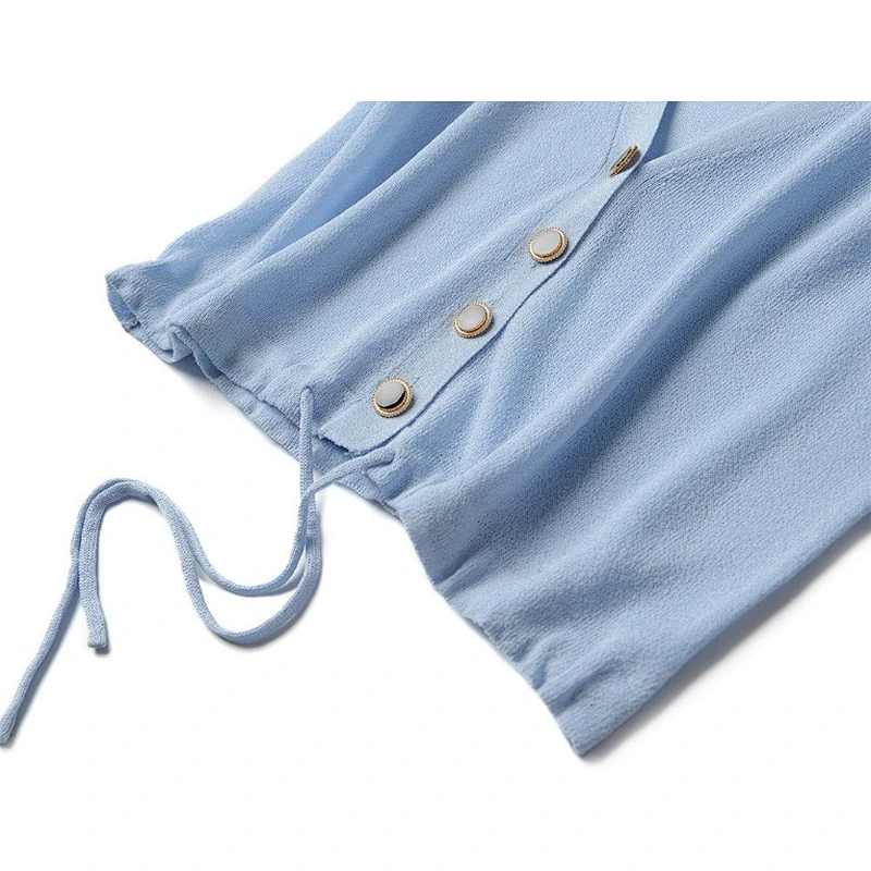 Factory Direct Women's Loose Ice Silk Knitwear Jumper Tops Button Up V-neck Knitted Cardigan Sweater