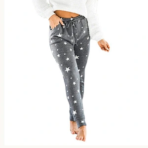 Wholesale High Quality Women's Casual Pant women fashion pants elastic drawstring comfortable breathable home casual trousers